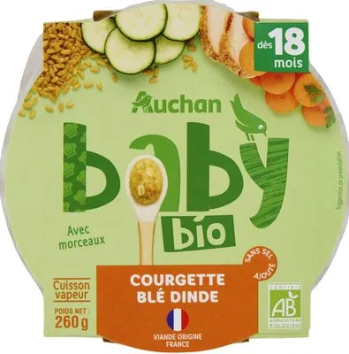 Auchan Courgette Blé Dinde