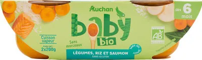 Auchan Légumes, riz et saumon