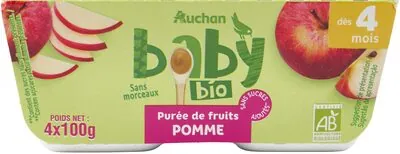 Auchan Purée de fruits POMME