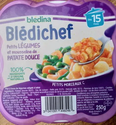 Blédichef Petits Légumes et Mousseline de Patate Douce