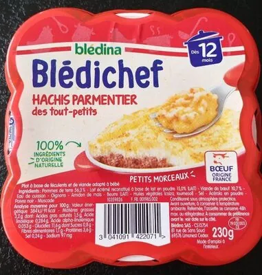 blédina Bledichef Hachis Parmentier