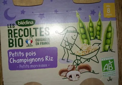 Blédina Petit pois champignons riz - Petits morceaux