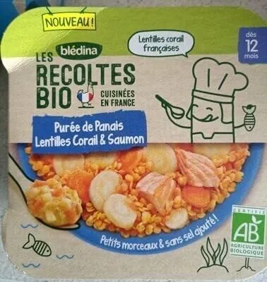 Blédina Purée de panais, lentilles corail & saumon