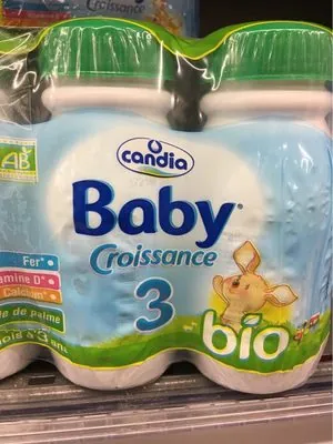 Candia Candia Lait de suite liquide BIO 3, de 10 mois à 3 ans les 12 bouteilles de 250