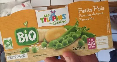 Casino Petits pois pommes de terre panais riz - Dès 4/6 moisBIO