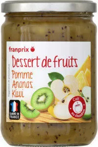 Franprix dessert pomme ananas kiwi