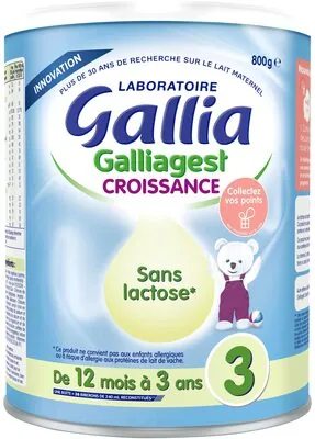 Gallia Galliagest Croissance sans lactose 800g Dès 12 mois
