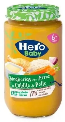 Hero Baby Zanahorias con arroz en caldo de pollo