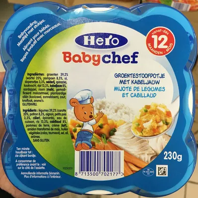 Hero Babychef Mijoté de Légumes et Cabillaud