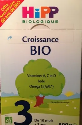 HIPP BIOLOGIQUE Lait de Croissance Bio 3