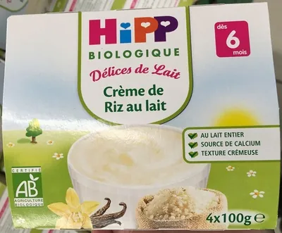 Hipp Délices de Lait Crème de Riz au lait