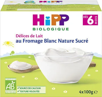 Hipp Fromage Blanc Nature Sucré