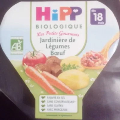 Hipp Jardinière de Légumes Bœuf biologique