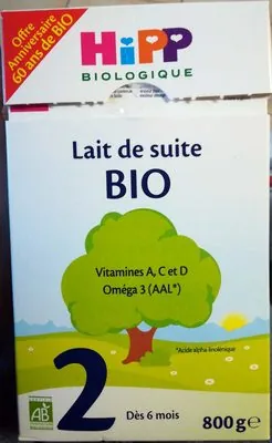 Hipp Lait de suite Bio 2