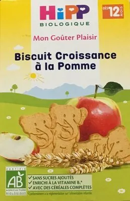 Hipp Mon Goûter Plaisir - Biscuit Croissance à la Pomme