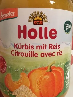 Holle Citrouille Avec Riz Bio