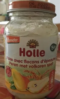 Holle Petit Pot Poire Flocons Epeautre