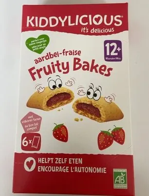 Kiddylicious KIDDYLICIOUS Fruity Bakes - Fraise - 132g (6x1p)