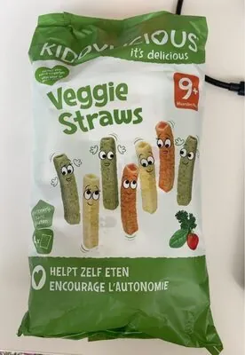 Kiddylicious KIDDYLICIOUS Veggie Straws - saveur Légumes - 48g (4x12g)