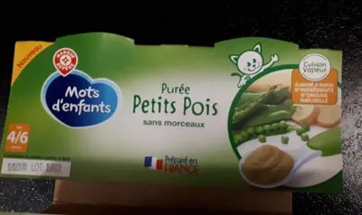 Marque Repère Purée petits pois sans morceaux