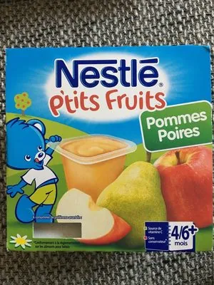 Nestlé Compote Pommes Poires P'tits Fruits Nestlé 4 x 100G +