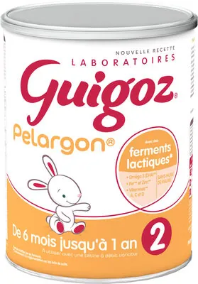 Nestlé GUIGOZ PELARGON 2 Lait Infantile 2ème âge dès 6 mois 800g