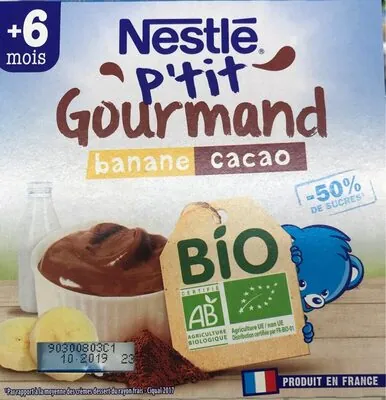 Nestlé Nestlé p'tit gourmand banane cacao