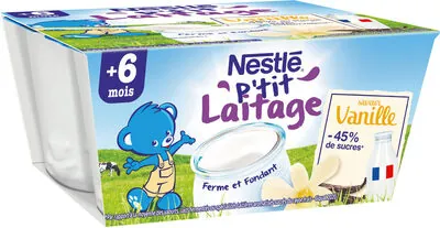 Nestlé NESTLE P'TIT LAITAGE Vanille 4 x 100g