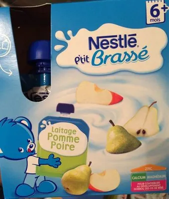 Nestlé P’tit brassé laitage pomme poire