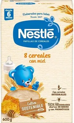 Nestlé Papilla 8 cereales con miel
