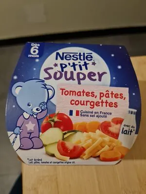 Nestlé Plat bébé 6 + mois tomates pâtes P'tit Souper