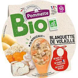 Pommette Assiette BIO Blanquette de volaille 260g - 18 mois