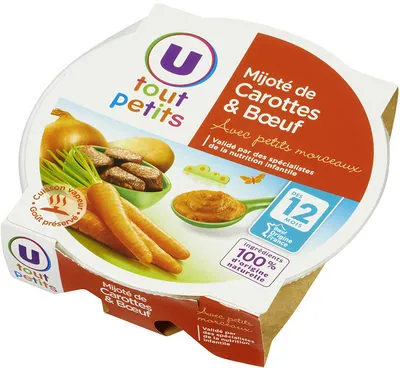 U Assiette mijoté de carottes et boeuf