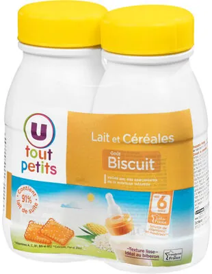 U Lait et céréales goût biscuit