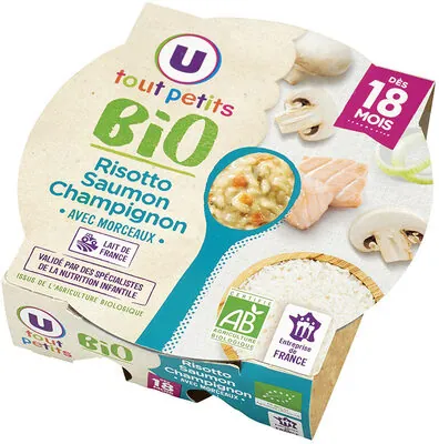 U Plat bébé Risotto au saumon et champignon, dès 18 mois - 260g - Repasbébé