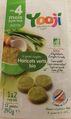 Yooji Purée de haricots verts bio surgelée lisse - Dès 4 mois